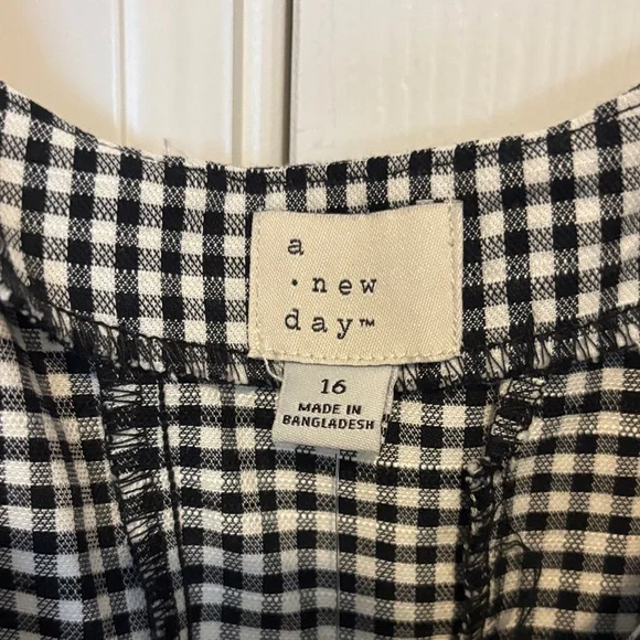 a new day Black and White Checkered Midi Dress - Picture 2 of 6